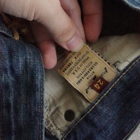 7 For All Mankind Dojo Jeans Womens 24 Western Rodeo Cowgirl Wide Flare Leg - Picture 4 of 11